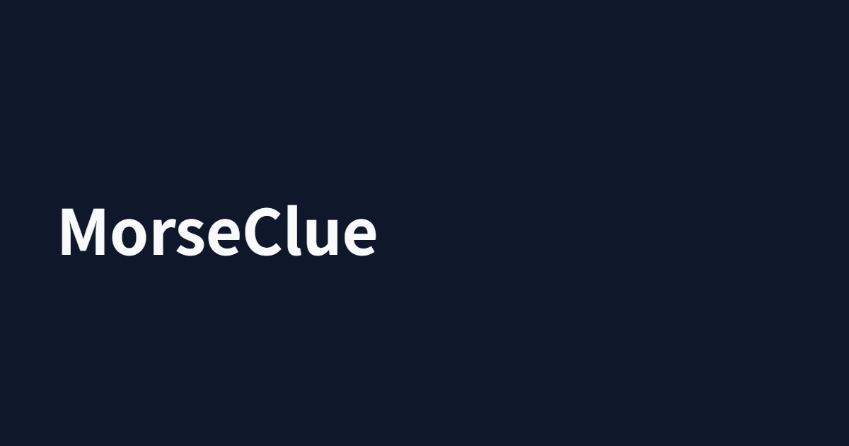 MorseClue