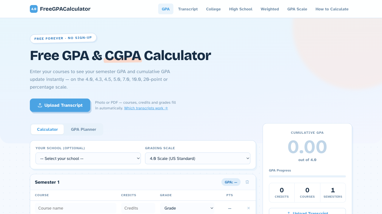 FreeGPACalculator