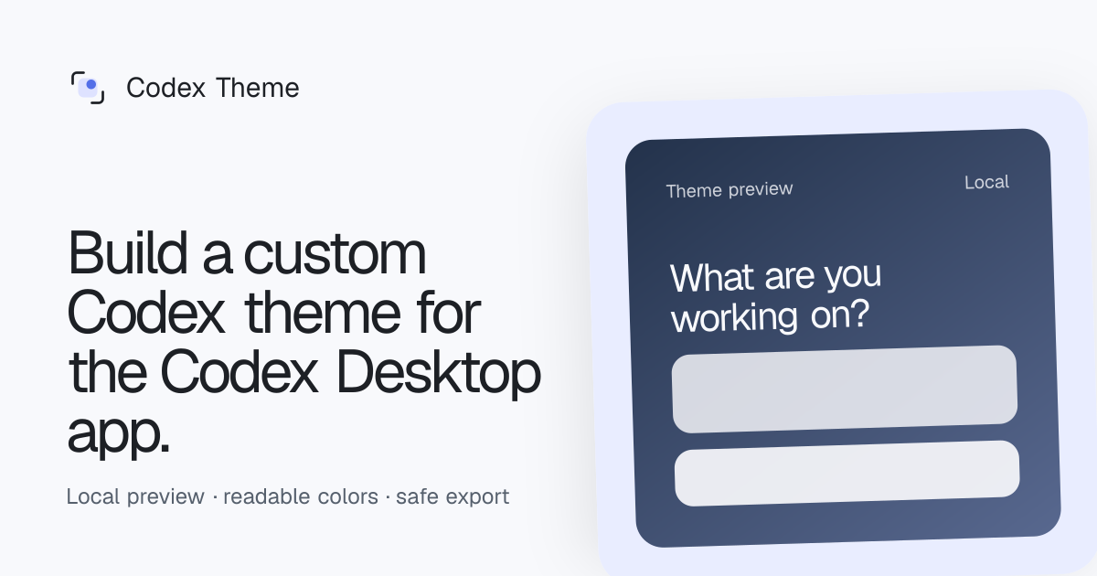 Codex Theme Builder