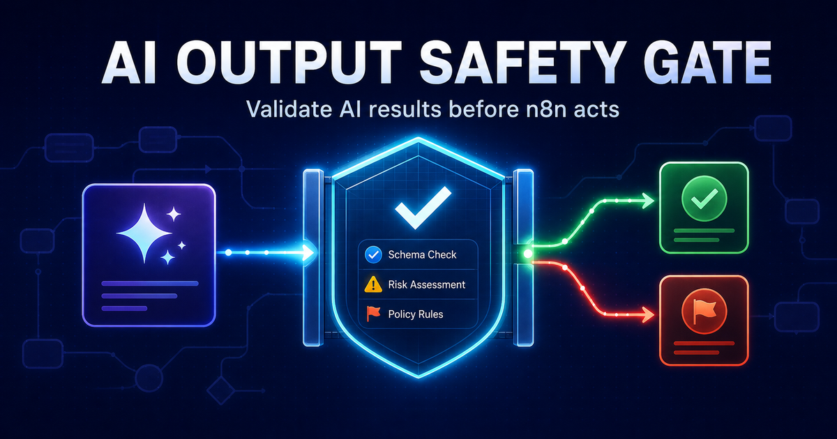 AI Output Safety Gate for n8n