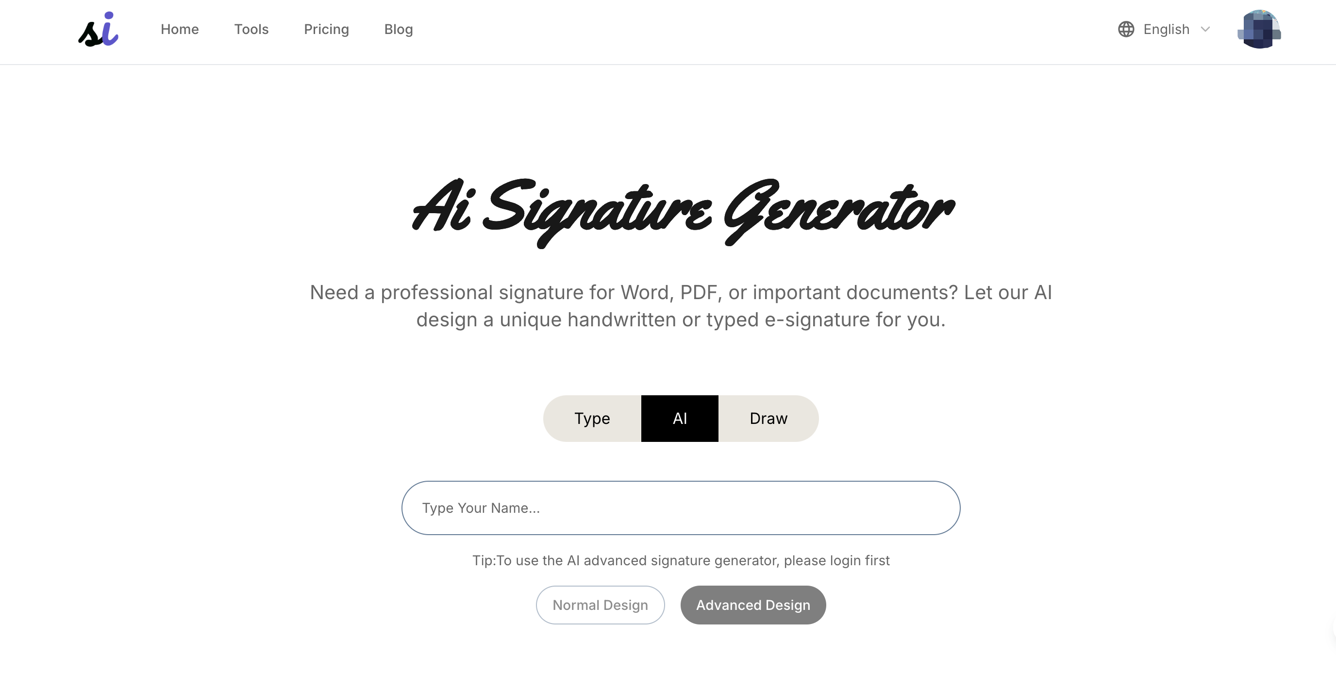 AI Signature Generator