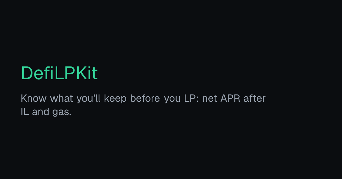 DefiLPKit