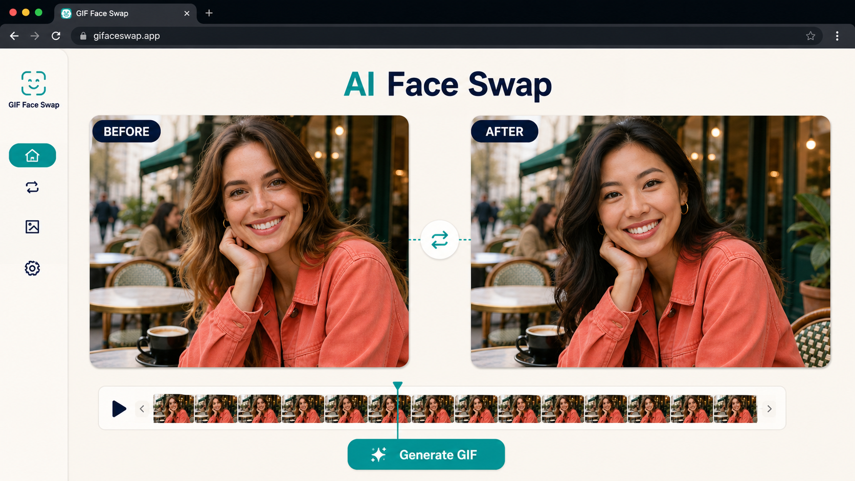 GIF Face Swap AI